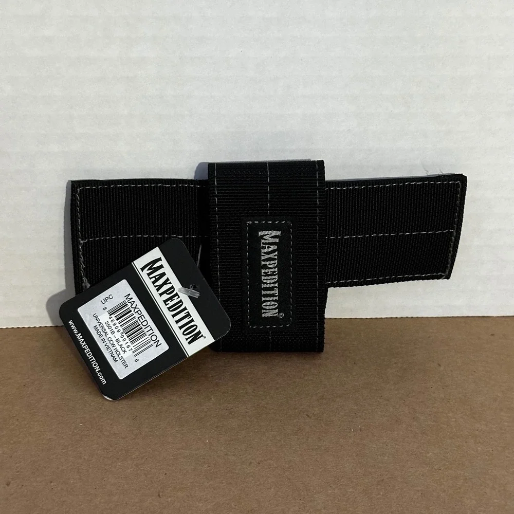 Maxpedition Universal CCW Holster Unisex OS Black New Hook Loop 3501B Tactical